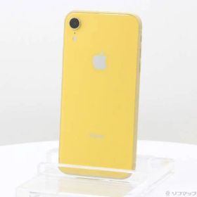〔中古品〕 iPhoneXR 128GB イエロー MT0Q2J／A SIMフリー【377】