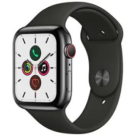 Apple Apple Watch Series5 44mm GPS+Cellularモデル MWWK2J/A A2157【スペースブラックステンレススチールケース/ブラックスポーツバンド】 [中古] 【当社3ヶ月間保証】 イオシス