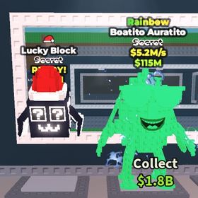 サンタ変異シクレラッキーブロック、レインボーBoatito Auratito、その他 セット販売 | ロブロックス(ROBLOX)のアカウントデータ、RMTの販売・買取一覧
