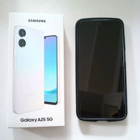 Samsung Galaxy A25 5G ブルー 白 ケース・フィルム・箱