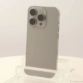 【中古】Apple(アップル) iPhone15 Pro 128GB ナチュラルチタニウム MTU93J／A SIMフリー 【352-ud】
