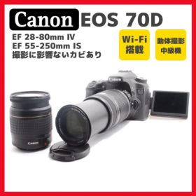 【最大2200円引】Canon EOS 70D✨Wi-Fi✨ 7コマ連写