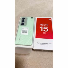 シャオミ(Xiaomi)のREDMI 15 5G 128G グリーン 本体 未使用(スマートフォン本体)