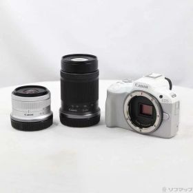 【中古】Canon(キヤノン) EOS R50 ダブルズームキット ホワイト 【349-ud】