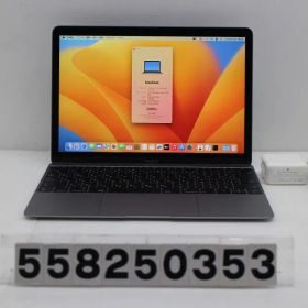 Apple MacBook Retina 12in 2017 A1534 スペースグレイ Core m3 7Y32 1.2GHz/8GB/256GB(SSD)/12W/WQXGA(2304x1440) 【558250353】