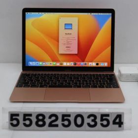 Apple MacBook Retina 12in 2017 A1534 ローズゴールド Core m3 7Y32 1.2GHz/8GB/256GB(SSD)/12W/WQXGA(2304x1440) 【558250354】