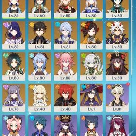 【値下中！】原神/引退アカウント | 原神のアカウントデータ、RMTの販売・買取一覧