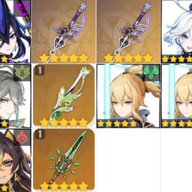 クロリンデ/赦罪1凸/フリーナ/アルハイゼン/萃光の裁葉/ジン1凸/ディシア/和璞鳶 | 原神のアカウントデータ、RMTの販売・買取一覧