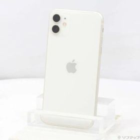 〔中古品〕 iPhone11 64GB ホワイト MWLU2J／A SIMフリー【344】