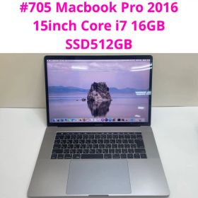 #705 Macbook Pro 2016 15inch i7 16GB 512