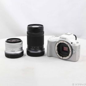 〔中古〕Canon(キヤノン) EOS R50 ダブルズームキット ホワイト〔349-ud〕