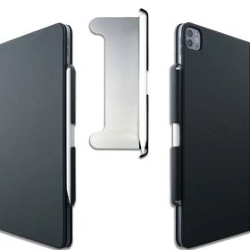 Thankscase マジックホルダー Apple Pencil対応 Magic Keyboard対応 超薄型スチールプレート レザー付き Apple Pencilホルダー用デザイン