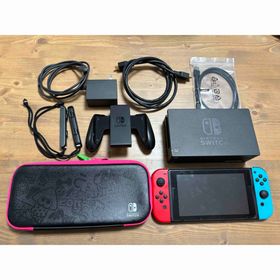 ニンテンドースイッチ(Nintendo Switch)のSwitch レッド×ネオンブルー セット(家庭用ゲーム機本体)