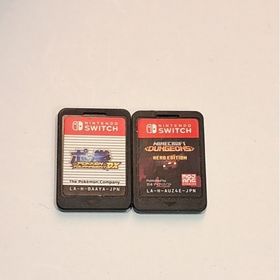 ニンテンドースイッチ(Nintendo Switch)のSwitch ソフト 2個セット ポッ拳 DX マインクラフト ダンジョンズ(家庭用ゲームソフト)