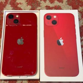 iPhone13 SIMフリーApple購入レッド128GB 電池82%