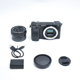 B#10718 SONY(ソニー) APS-C ミラーレス一眼カメラ α6400 パワーズームレンズキット(同梱レンズ:SELP1650) ブラック ILCE-6400L B