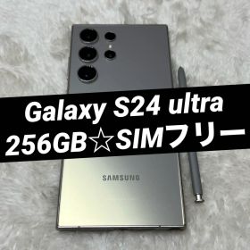 ★Galaxy S24 ultra 256GB チタニウムグレー i47
