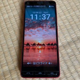 【美品】かんたんスマホ２_レッド_ 京セラ A001KC_ワイモバイル 本体