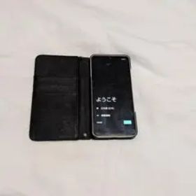 AQUOS Wishスマートフォン本体黒フリップカバーケース付き