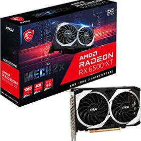 【中古】MSI Radeon RX 6500 XT MECH 2X 4G OC グラフィックスボード VD7987