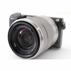 【中古】ソニー SONY NEX-5R レンズセット ブラック 美品 Wi-Fiでスマホへ転送 フラッシュ付き