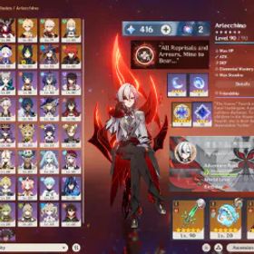 🔥 【アジア】AR55💎14 レジェンド🔥アルレッキーノ C1🔥チャスカ🔥リオセスリ🔥楓原万葉🔥瑞希🔥モナ🔥チチ C1🔥ティナリ🔥ジーン🔥ディルック✨22 ゴールド スター416💎 原石✴️2 紡がれた運命 リセマラ