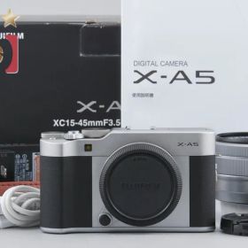 FUJIFILM 富士フィルム 【中古】FUJIFILM 富士フイルム X-A5 レンズキット シルバー 元箱付き ミラーレスカメラ