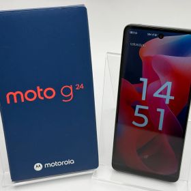【中古A】moto g24 XT2423-5 マットチャコール SIMフリー 白ロム