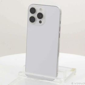 【中古】Apple(アップル) iPhone16 Pro Max 256GB ホワイトチタニウム MYWH3J／A SIMフリー 【198-ud】