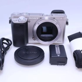 【美品】SONY α6000 ボディ シルバー ILCE-6000 S ミラーレス一眼