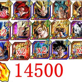 ✿14500✿ ✿LRキャラ35体以上✿ゴジータ4 七夕ブルーコンビ 体4コンビ | ドッカンバトルのアカウントデータ、RMTの販売・買取一覧