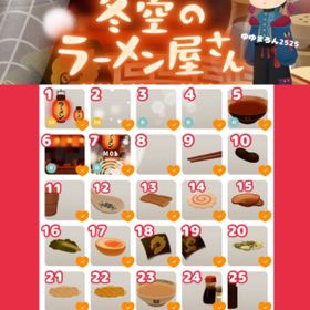 ツリー100円 バラ売🍜冬空のラーメン屋さん アイランド🍜🍥 | リヴリーアイランドのアイテム、RMTの販売・買取一覧