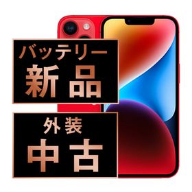 アップル(Apple)のバッテリー新品 iPhone14 Plus 256GB RED SIMフリー 本体 スマホ アイフォン アップル apple 【送料無料】 ip14plmtm2169a(スマートフォン本体)