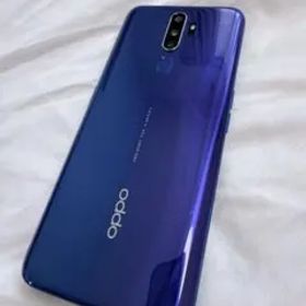 OPPO A5 2020 ブルー 充電器つき Android