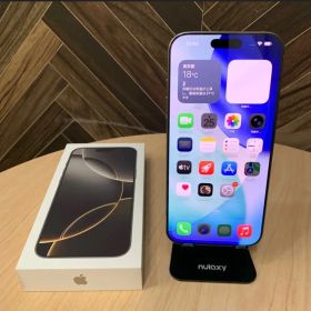 【美品】iPhone16ProMax 256GB A3295 ナチュラルチタニウム 本体 ケーブル 箱