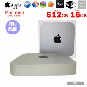【中古】Apple Mac mini MNH73J/A A2686 M2 Pro 2023 小型デスク 選べるOS [Apple M2 Pro 10コア メモリ16GB SSD512GB 無線 BT シルバー 純箱 ]：美品