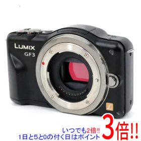 【1日と5.0のつく日、18日はポイント3倍！】【中古】Panasonic LUMIX DMC-GF3-K ボディ エスプリブラック 本体いたみ