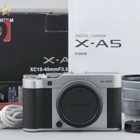 【中古】FUJIFILM 富士フイルム X-A5 レンズキット シルバー 元箱付き
