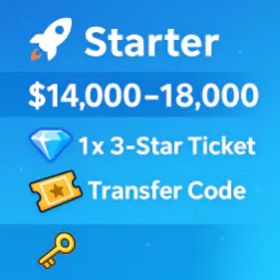 🚀 [日本語] 初期垢 |💎 16,000–18,000ダイヤモンド |🎟️ 1x 3つ星 枚 |コード🔑引き継ぎ |即時配達 ⚡