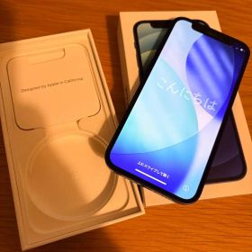 【美品SIM解除済み】iPhone12 mini 128GB ブルー 箱付き