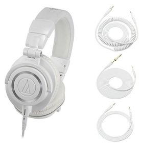 【在庫あり 即納可能】 audio-technica ATH-M50X WH 白 モニターヘッドホン オーディオテクニカ《送料無料》