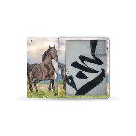 MightySkins Glossy Glitter Skin Compatible with Kindle Scribe (2022) Full Wrap - Horse Contrast | Protective High-Gloss Glitter Finish | E_並行輸入