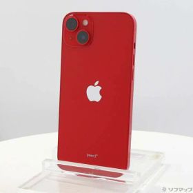 【中古】Apple(アップル) iPhone14 Plus 128GB プロダクトレッド MQ4F3J／A SIMフリー 【349-ud】