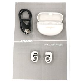 ボーズ(BOSE)の中古Bose Ultra Open Earbuds 完全ワイヤレスイヤホン ultra-openearbuds-w ホワイト 【可(C)】(ヘッドフォン/イヤフォン)