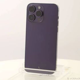 〔中古品〕 iPhone14 Pro Max 1TB ディープパープル MQ9N3J／A SIMフリー【344】