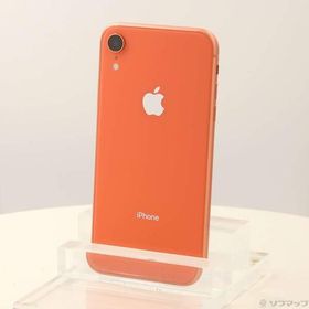 〔中古〕Apple(アップル) iPhoneXR 64GB コーラル MT0A2J／A SIMフリー〔344-ud〕