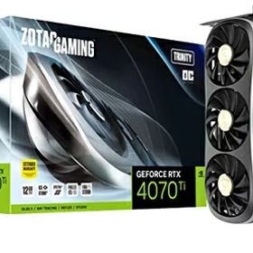 【中古】 ZOTAC (ゾタック) Gaming GeForce RTX 4070 Ti Trinity OC DLSS 3 12GB GDDR6X 192ビット 21Gbps PCIE 4.0 ゲーミンググラフィックスカード IceStorm 2.0 高度な冷却 Spectra 2.0 RGB照明 ZT-D40710J-10P