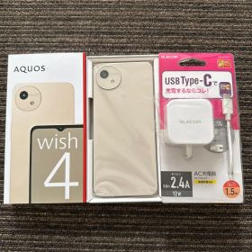 SHARP AQUOS wish4 SH-M27 ホワイト色 SIMフリー