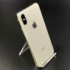 アップル(Apple)の【全額返金保証】【最速発送】Apple iPhone iPhone X 256GB シルバー Softbank 動作確認済(スマートフォン本体)