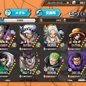 破格‼️超フェス4体🌈勝利島ロー🔥くま＆ボニー‼️セラフィム‼️閻魔ゾロ‼️おでん‼️ | バウンティラッシュのアカウントデータ、RMTの販売・買取一覧